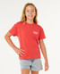 Rip Curl Girls' Ocean Break Relaxed Tee flat lay
