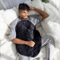 Nodpod Weighted Body Blanket in Black Onyx texture