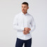 The Mizzen+Main Men's Leeward No Tuck Dress Shirt in Navy Stacked Geo