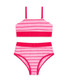 Feather 4 Arrow Girls' Block Party Bikini in geometric print, detail view