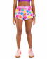 ChicknLegs Women's Candy Hearts Shorts in candy hearts print back view