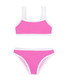 Feather 4 Arrow Girls' Maui Bikini in Pink Sunset full view