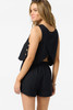 O'Neill Women's Sanders Tank Top Black flat lay