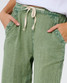 Rip Curl Women's Classic Wide Leg Pants in Sage detail