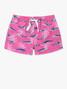 Chubbies Toddlers' Classic Swim Trunk The Lil Great Pink Shark back view