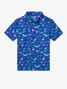 Chubbies Toddlers' Performance Polo The Lil Swamp & Circumstance front view