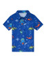 Chubbies Toddlers' Performance Polo navy blue angled view