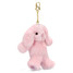 Iscream Pink Bunny Bag Charm Keychain right side view