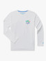 Chubbies Boys' Performance Tee in The Tacking Toward back view