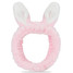 Iscream Pink Bunny Spa Headband flat lay