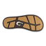 Olukai Men's Tuahine Palm Sandals in Dark Java and Golden Sand, side view