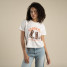 Sendero Provisions Co. Women's High Stepper Tee in White, back view