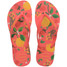 Havaianas Women's Slim Summer Bliss Flip Flops in Tropical Coral sole view