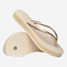 Havaianas Women's Slim Flatform Flip Flops Beige sole view