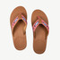 Hari Mari Tarpon flip flops Coastal Clay detail view