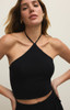 Z Supply Women's Lydia Cropped Halter Top