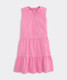 Vineyard Vines Girls' Tilly Harbor Dress in Bahama Breeze Stripe front view