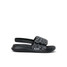Reef Toddlers' Little Salty Slides Black Swell Checker top view