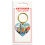 The Found Austin Skyline Heart Keychain Austin Backer back view