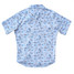 Western Aloha Men's Paniolo Short Sleeve Western Shirt White and Blue front view