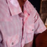 The Western Aloha Men's Pink Palaka Short Sleeve Western Shirt