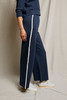 perfectwhitetee Women's Mikos Travel Pants Navy side view