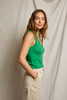 perfectwhitetee Women's Khara Crispy Tank Top Grass side view