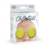 Fred & Friends Chill Out Pickle Gel Eye Pads in use