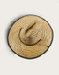 Hemlock Straw Lifeguard Hat Solid Black back view