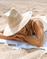 Hemlock Lana Straw Lifeguard Hat in Sand