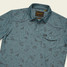 Howler Brothers Men's Ranchero Tech Polo Sea Rodeo Iron Blue back view