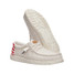 HeyDude Men's Wally Americana II Shoes Bone White top view