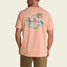 Howler Brothers Irie Paradise Cotton T-Shirt Coral back view