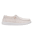 HeyDude Women's Wendy Stretch Jersey Shoes Oatmeal front view