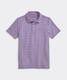 The Vineyard Vines Boys' Performance Printed Sankaty Polo in the Moonshine Baseball Print