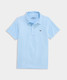 The Vineyard Vines Boys' Performance Printed Sankaty Polo in the Micro Whale Print