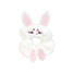 Talking Tables Easter Bunny Scrunchie front view