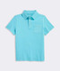 The Vineyard Vines Boys' Garment-Dyed Surf Polo in Turqs