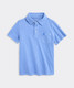 Vineyard Vines Boys' Garment-Dyed Surf Polo Breaker Blue front