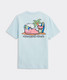 The Vineyard Vines Boys' Beachy Surf Whale Tee in Pale Sky