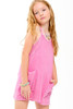 Good Girl Girls' Mineral Wash Mini Dress in Pink