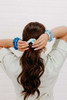 Teleties Small Silk Scrunchies in Blue My Mind