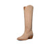 Tecovas Women's The Abby Cowgirl Boots in Driftwood Suede, side view