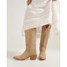 Tecovas Women's The Abby Cowgirl Boots in Driftwood Suede, sole detail