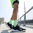 Nike Men's InfinityRN 4 Road Running Shoes Black and White medial side