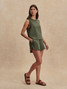 Varley Women's Shea Crop Tank Top back view