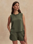 Varley Women's Shea Crop Tank Top fit detail