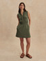 Varley Women's Polyanna 1/2 Zip Dress back view