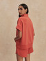 Varley Women's Ritchie Short Sleeve Sweatshirt in Summer Fig front view