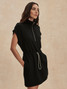 Varley Women's Avaya 1/2 Zip Dress in Black